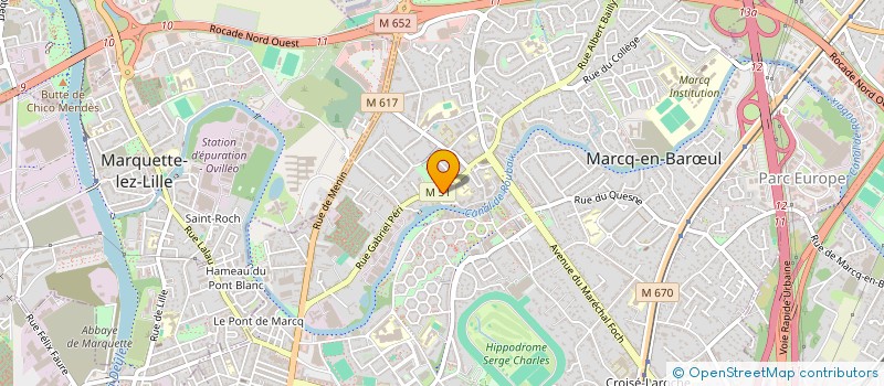 localisation de l'entreprise SCI DU BOURG à MARCQ-EN-BARŒUL