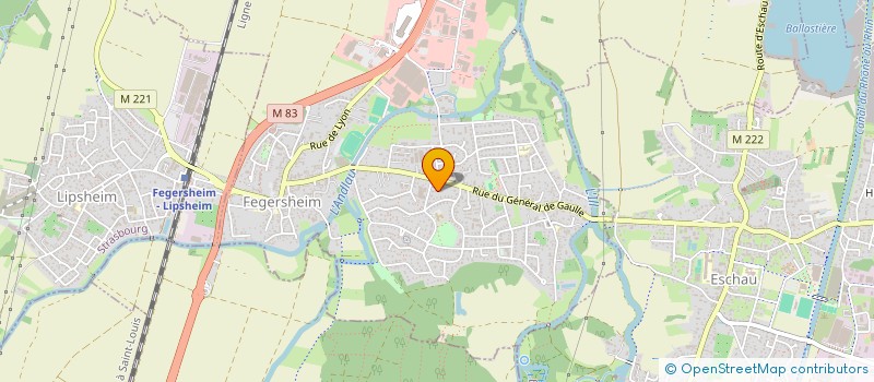 localisation de l'entreprise SCI DU BOURG  FEGERSHEIM