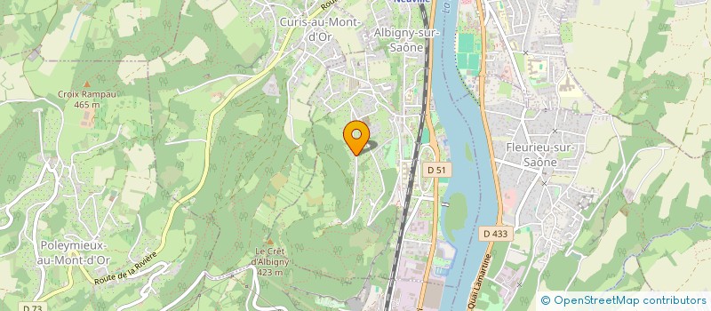 localisation de l'entreprise SCI DU BOURG  ALBIGNY-SUR-SAONE