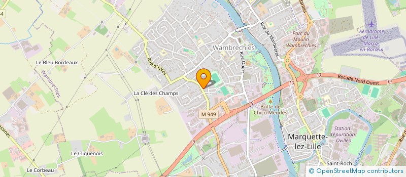 localisation de l'entreprise SCI DU BOURG  WAMBRECHIES