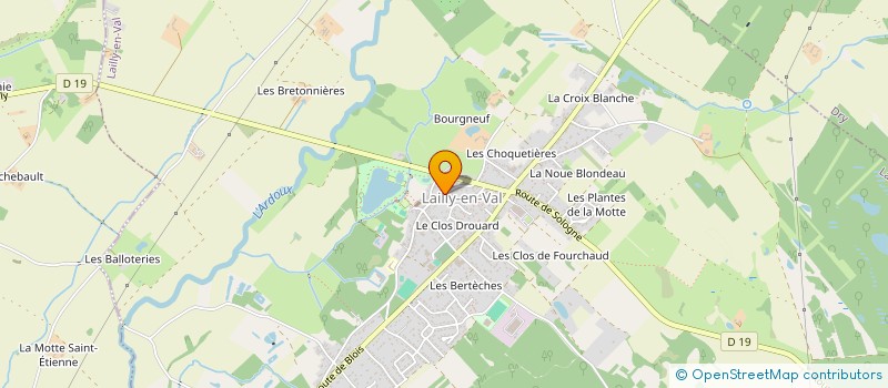 localisation de l'entreprise SCI DU BOURG NEUF à LAILLY-EN-VAL
