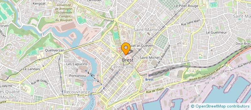 localisation de l'entreprise SCI DU BOURG NOUVEAU  BREST