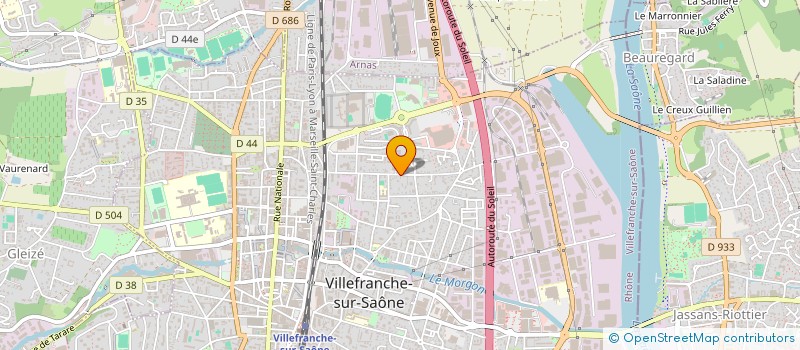 localisation de l'entreprise SCI DU BOURG VAS  VILLEFRANCHE-SUR-SAONE