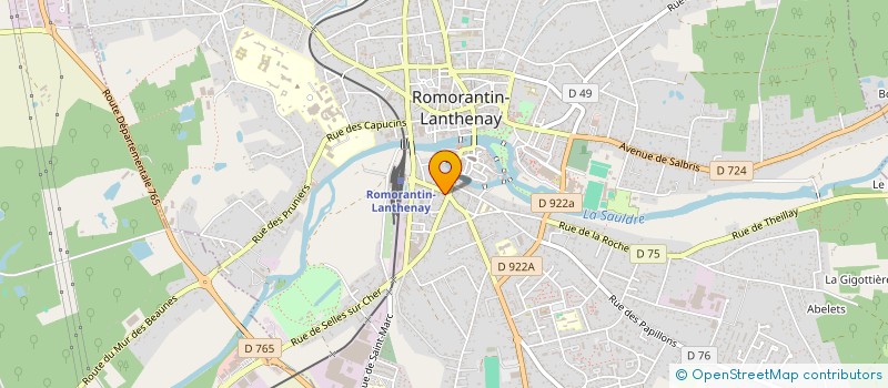 localisation de l'entreprise SCI DU BOURGEAU  ROMORANTIN-LANTHENAY