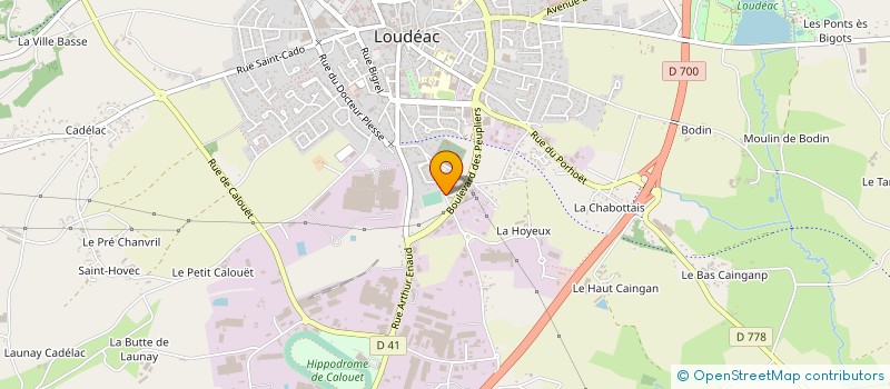 localisation de l'entreprise SCI DU BOURGEON à LOUDEAC