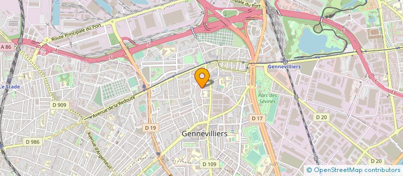 localisation de l'entreprise SCI DU BOURNARD à GENNEVILLIERS