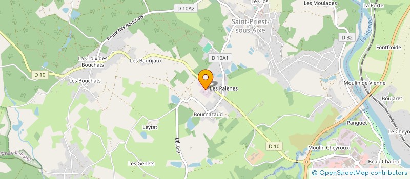 localisation de l'entreprise SCI DU BOURNAZEAU à SAINT-PRIEST-SOUS-AIXE