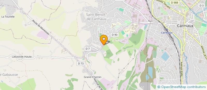 localisation de l'entreprise SCI DU BOURNAZEL  BLAYE LES MINES