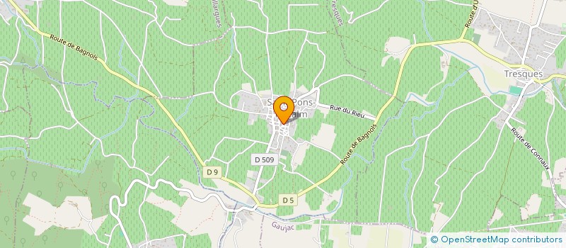 localisation de l'entreprise SCI DU BOURRELIER  SAINT-PONS-LA-CALM