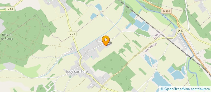 localisation de l'entreprise SCI DU BOUT DE BAS  JOUY-SUR-EURE