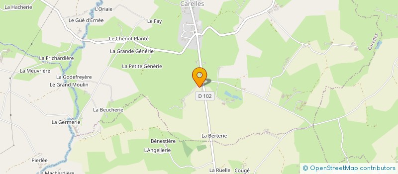 localisation de l'entreprise SCI DU BOUT DE CHEMIN  CARELLES