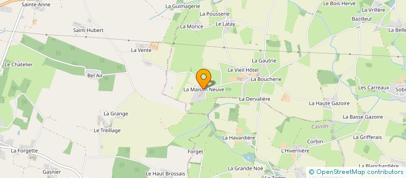 localisation de l'entreprise SCI DU BOUT DE LA BRETAGNE  NORT SUR ERDRE