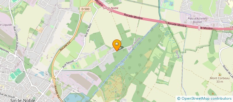 localisation de l'entreprise SCI DU BOUT DE SIN  SIN-LE-NOBLE