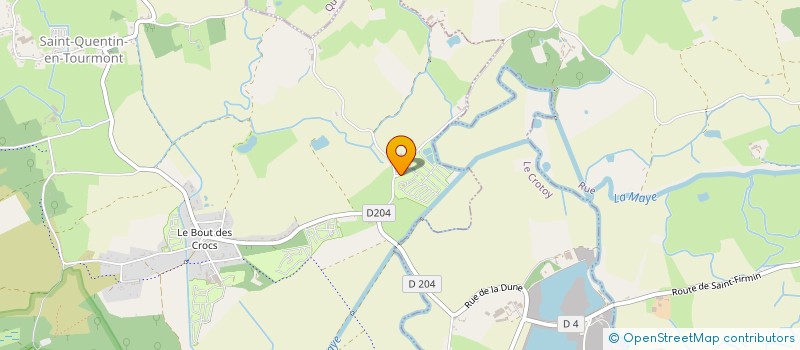 localisation de l'entreprise SCI DU BOUT DES CROCS  SAINT-QUENTIN-EN-TOURMONT