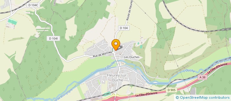 localisation de l'entreprise SCI DU BOUT GUELOT  FLEUREY-SUR-OUCHE