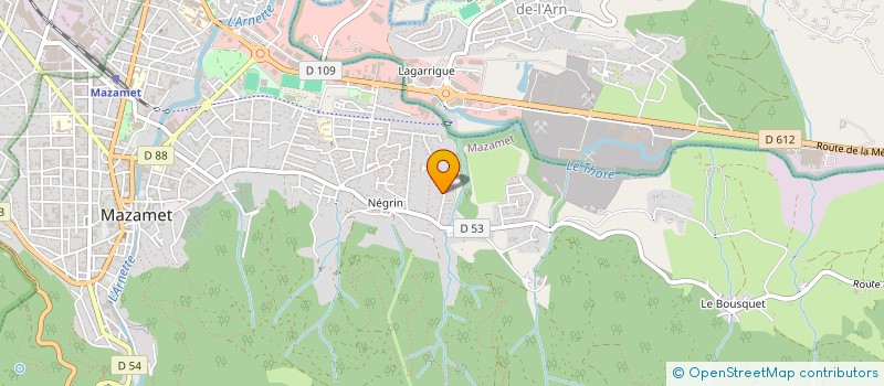 localisation de l'entreprise SCI DU BOUYSSOUNET  MAZAMET