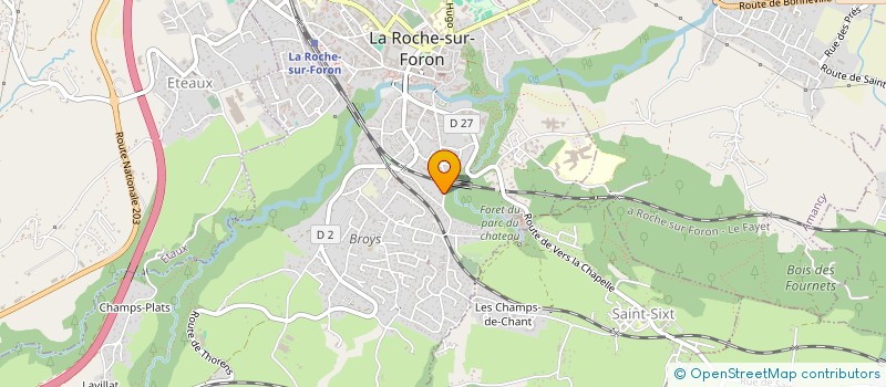 localisation de l'entreprise SCI DU BRACHOUAI  LA ROCHE SUR FORON