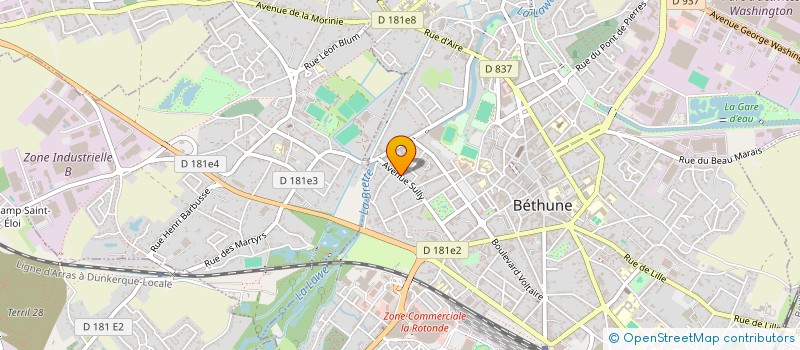 localisation de l'entreprise SCI DU BRACKET  BETHUNE