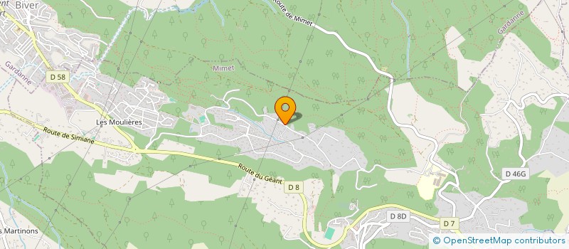 localisation de l'entreprise SCI DU BRACOTOUIAN  MIMET