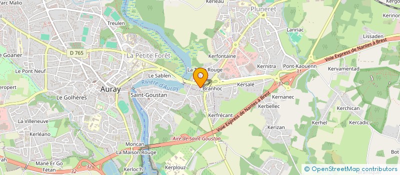 localisation de l'entreprise SCI DU BRANHOC  PLUNERET