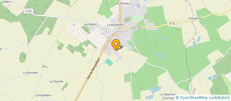 localisation de l'entreprise SCI DU BRAS DE FER  LE CONTROIS-EN-SOLOGNE