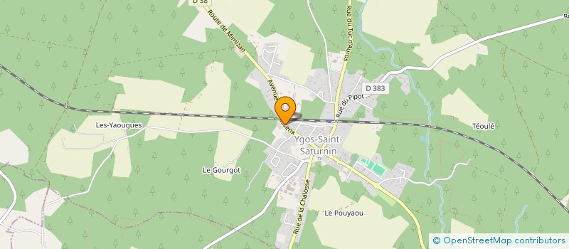 localisation de l'entreprise SCI DU BRASSENX  YGOS-SAINT-SATURNIN