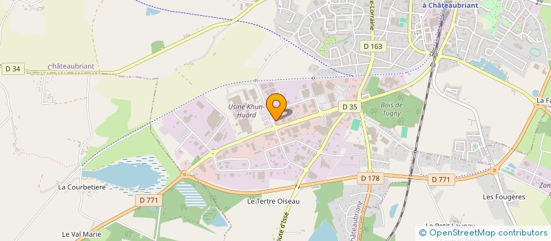 localisation de l'entreprise SCI DU BREIL  CHATEAUBRIANT