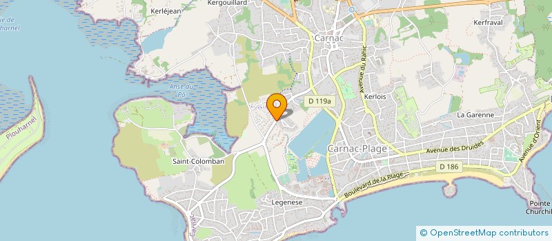 localisation de l'entreprise SCI DU BRENO  CARNAC