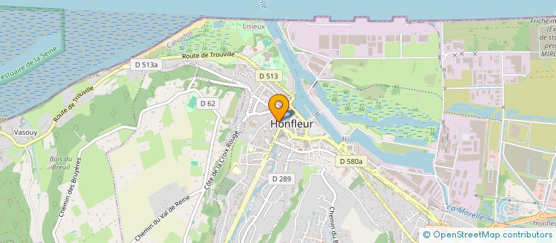 localisation de l'entreprise SCI DU BREUIL à HONFLEUR