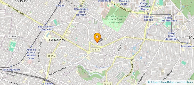 localisation de l'entreprise SCI DU BREUIL à LE RAINCY