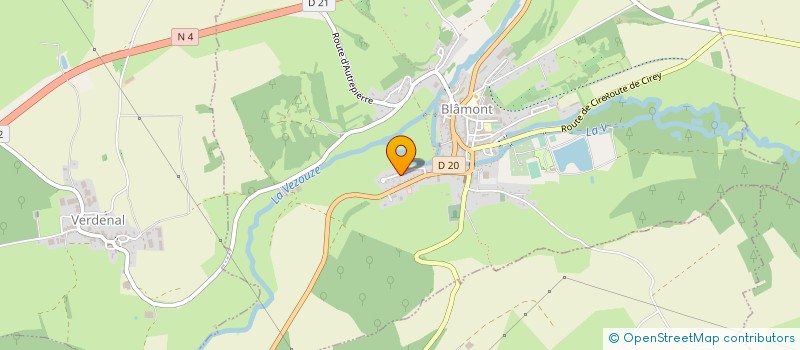 localisation de l'entreprise SCI DU BREUIL  BLAMONT