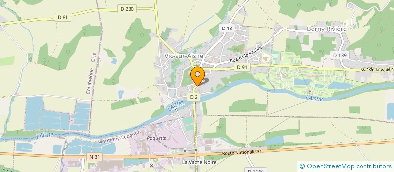 localisation de l'entreprise SCI DU BREUIL à VIC-SUR-AISNE