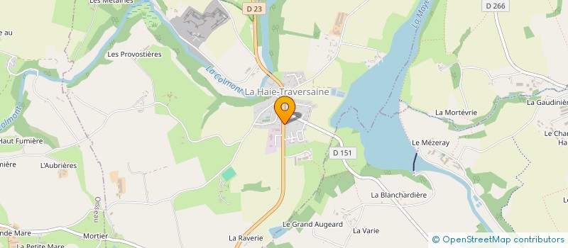 localisation de l'entreprise SCI DU BREUIL  LA HAIE-TRAVERSAINE