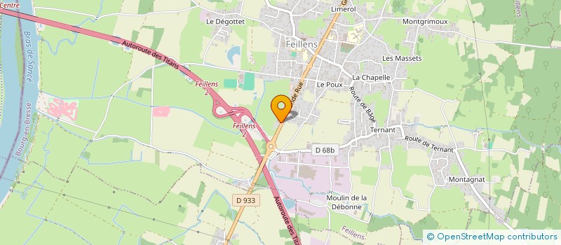 localisation de l'entreprise SCI DU BREUIL  FEILLENS