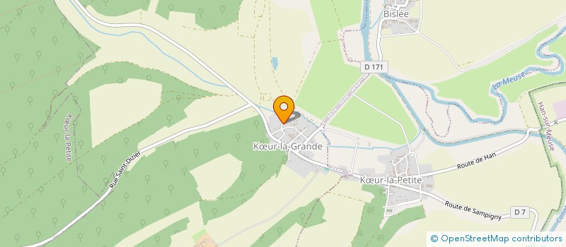 localisation de l'entreprise SCI DU BREUIL à KŒUR-LA-GRANDE