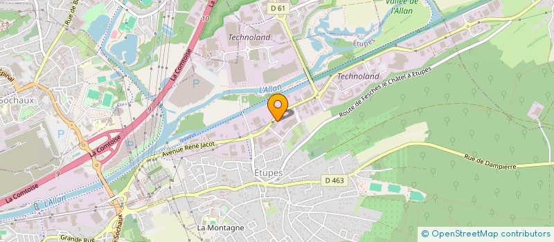 localisation de l'entreprise SCI DU BREUIL  ETUPES