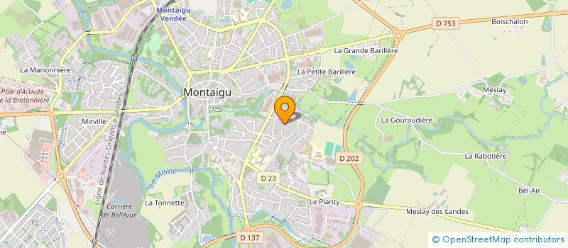 localisation de l'entreprise SCI DU BREUIL à MONTAIGU-VENDEE