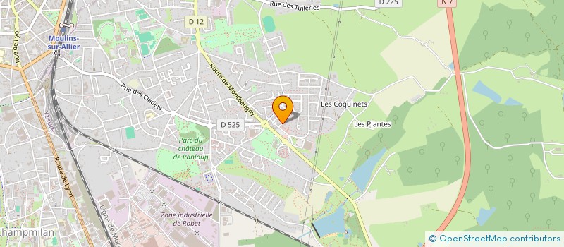 localisation de l'entreprise SCI DU BREUIL  GENNETINES