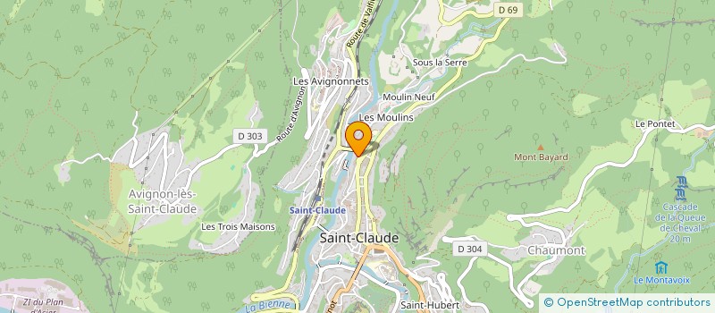 localisation de l'entreprise SCI DU BREVENT  SAINT-CLAUDE