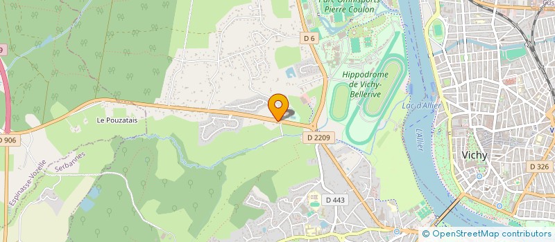 localisation de l'entreprise SCI DU BRIANDET  BELLERIVE-SUR-ALLIER