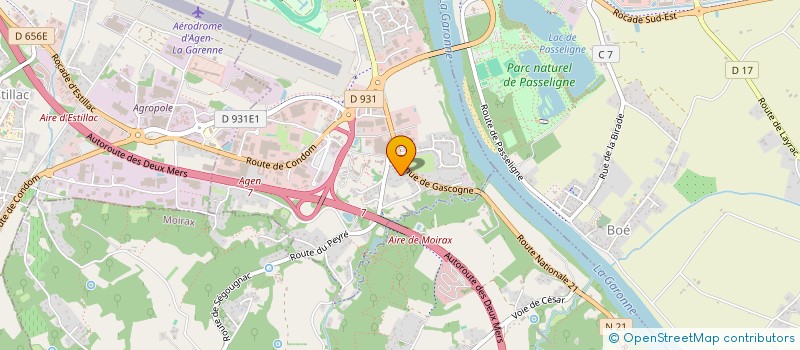 localisation de l'entreprise SCI DU BRIMONT  LE PASSAGE