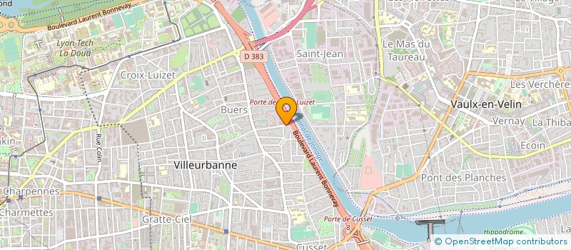 localisation de l'entreprise SCI DU BRINON  VILLEURBANNE