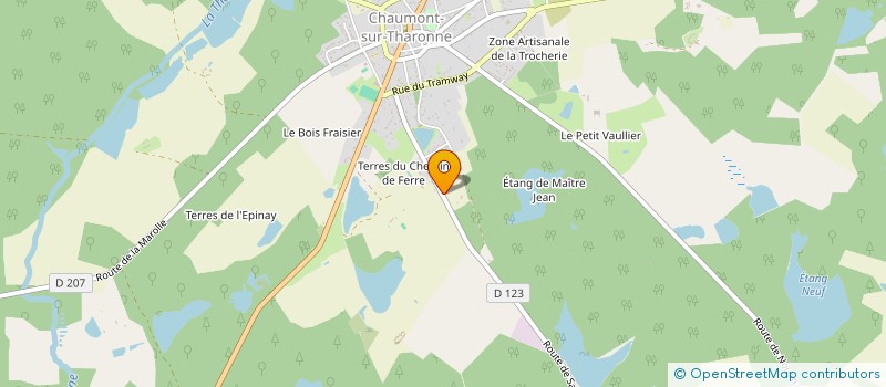 localisation de l'entreprise SCI DU BRIOU LES BOIS  CHAUMONT-SUR-THARONNE