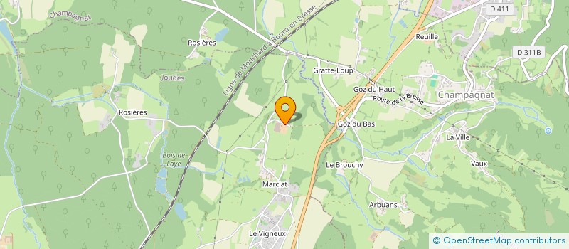 localisation de l'entreprise SCI DU BROUCHY à CHAMPAGNAT