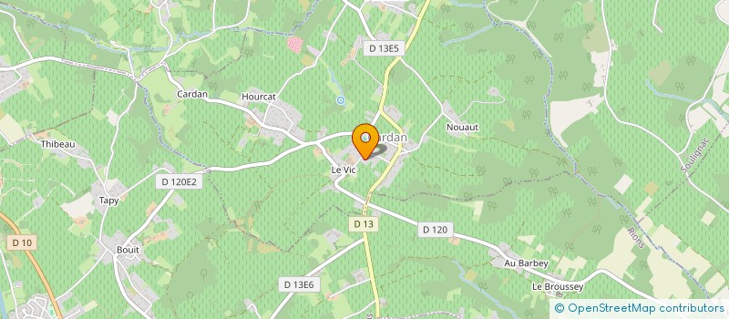 localisation de l'entreprise SCI DU BROUSTARET  RIONS