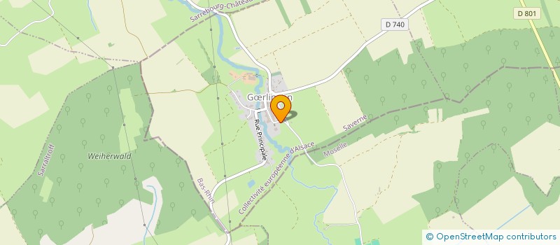 localisation de l'entreprise SCI DU BRUCHBACH  GRLINGEN