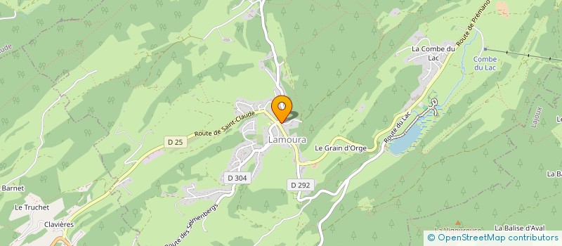 localisation de l'entreprise SCI DU BRUCHET  LAMOURA