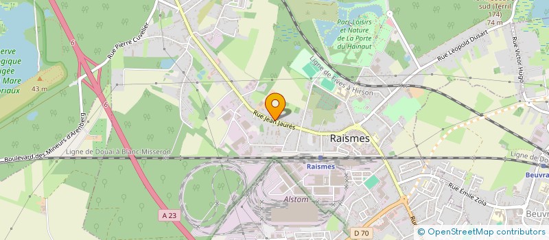 localisation de l'entreprise SCI DU BRUILLE  RAISMES