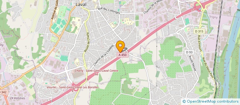 localisation de l'entreprise SCI DU BRUISSIN  SAINT-GENIS-LAVAL