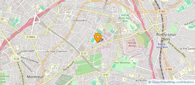 localisation de l'entreprise SCI DU BRULEFER à MONTREUIL